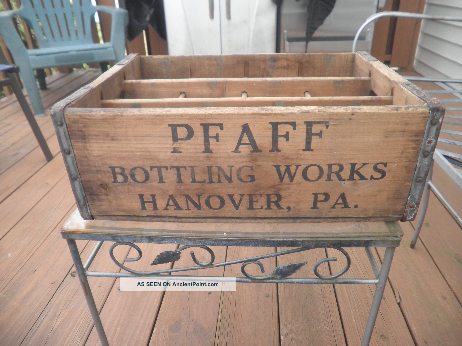 Vintage Wooden Soda Crate,  Pfaff Bottling,  Hanover,  Pa Other photo