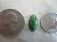 Antique Leo Popper Silver Peach Blue Overlay Opaque Jade Green Art Glass Button Buttons photo 9