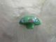 Antique Leo Popper Silver Peach Blue Overlay Opaque Jade Green Art Glass Button Buttons photo 7