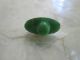 Antique Leo Popper Silver Peach Blue Overlay Opaque Jade Green Art Glass Button Buttons photo 8