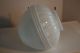 Large Art Deco White Milk Glass Ceiling Fixture Light Cover 8 