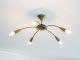 Mid Century 5 Lights Stilnovo Sputnik Ceiling Lamp Copper,  Panton Arredoluce Mid-Century Modernism photo 5