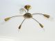 Mid Century 5 Lights Stilnovo Sputnik Ceiling Lamp Copper,  Panton Arredoluce Mid-Century Modernism photo 6