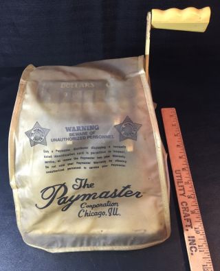 Vintage Paymaster Ribbon Writer Model 875 Complete Cover Retro Display photo