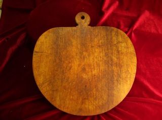 Early Antique Primitive Pa Apple Shaped Pie Dough Bread Board Mid 19th C photo