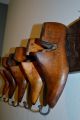 Antique Industrial Salvaged Cobbler Wood Shoe Mold; Coat Hat Rack Wall Mount Art Industrial Molds photo 11