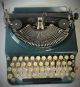 Vintage 30 ' S Remington Manuel Typewriter 2 Tone Green Celluloid Keys Tweed Case - Typewriters photo 4