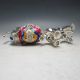 Old China Handwork Miao Silver & Cloisonne Carved Elephant Statue Other photo 6