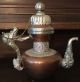Ornate Antique Ottoman Islamic Arabic Teapot Coffee Pot Copper Brass W/ Dragons Islamic photo 7