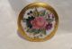 Stunning Antique Hand Painted Porcelain/china Button Floral Lush Gilt Buttons photo 2