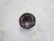 Antique Purple Tint Metal Center Hexagon Black Steel Cup Waistcoat Button 7/16 