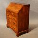 Yew Bureau Writing Study Desk Quality English Leather & Fitted Interior - 20th C 20th Century photo 2