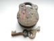 Vintage Cast Iron Padlock Secure 2 Lever With Key Order Locks & Keys photo 2