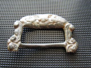 Antiques Byzantine Bronze Buckle Found With Metal Detector photo