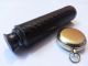 Antique Brass Telescope Leather Grip With Brass Push Button Compass Marine Telescopes photo 5