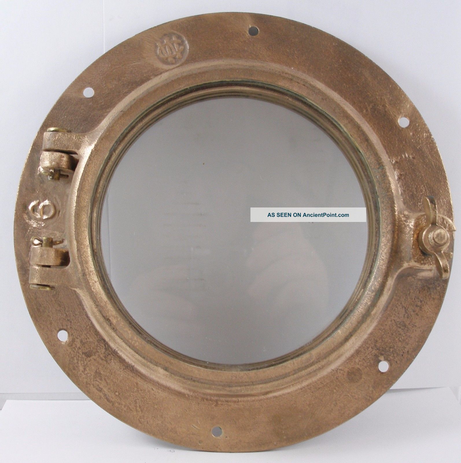 Antique Bronze Porthole,  Salvaged Porthole Nautical Wc 6 Porthole Maratime Portholes photo