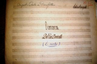 Handwritten Music Score From 