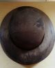Old Vintage 1930 ' S Wooden Hat Forms Top & Brim Sz 7 5/8 Industrial Molds photo 5