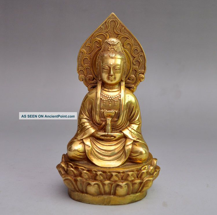 Bronze Statues Wonderful Kuanyin Buddha Old Chinese Antique Other photo