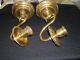 Antique Pair Brass Sconces Chandeliers, Fixtures, Sconces photo 5
