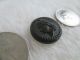 Antique 1851 Lady Liberty Goodyear Black Rubber Button N.  R.  Co.  11/16 