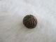 Antique Red Green Blue Yellow Enameled Gilt Brass Dome Button 7/16 