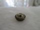 Antique Red Green Blue Yellow Enameled Gilt Brass Dome Button 7/16 