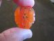Chinese Orange Striped Agate Carving Bat On Lotus Blossom Detailed Buttons photo 4