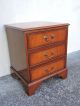 Vintage Mahogany Inlaid Nightstands / End Tables 6414a Post-1950 photo 7