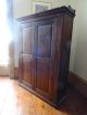 19thc Victorian Shabby Chic Solid Oak Country House Keepers Cupboard Cabinet 1800-1899 photo 11