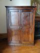 19thc Victorian Shabby Chic Solid Oak Country House Keepers Cupboard Cabinet 1800-1899 photo 2