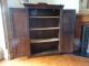 19thc Victorian Shabby Chic Solid Oak Country House Keepers Cupboard Cabinet 1800-1899 photo 6