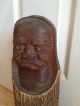 Unusual Large Antique - African Head - Wood Art - Carving Figure Other photo 1