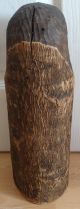 Unusual Large Antique - African Head - Wood Art - Carving Figure Other photo 4