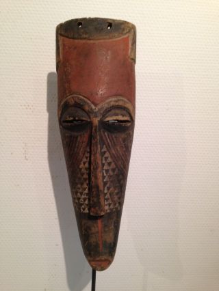 Congo: Rare And Old Tribal African Mask From The Kuba. photo