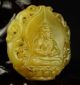 Chinese Natural Old Jade Hand Carved Pendant Statue Of Buddha Y02 Other photo 1