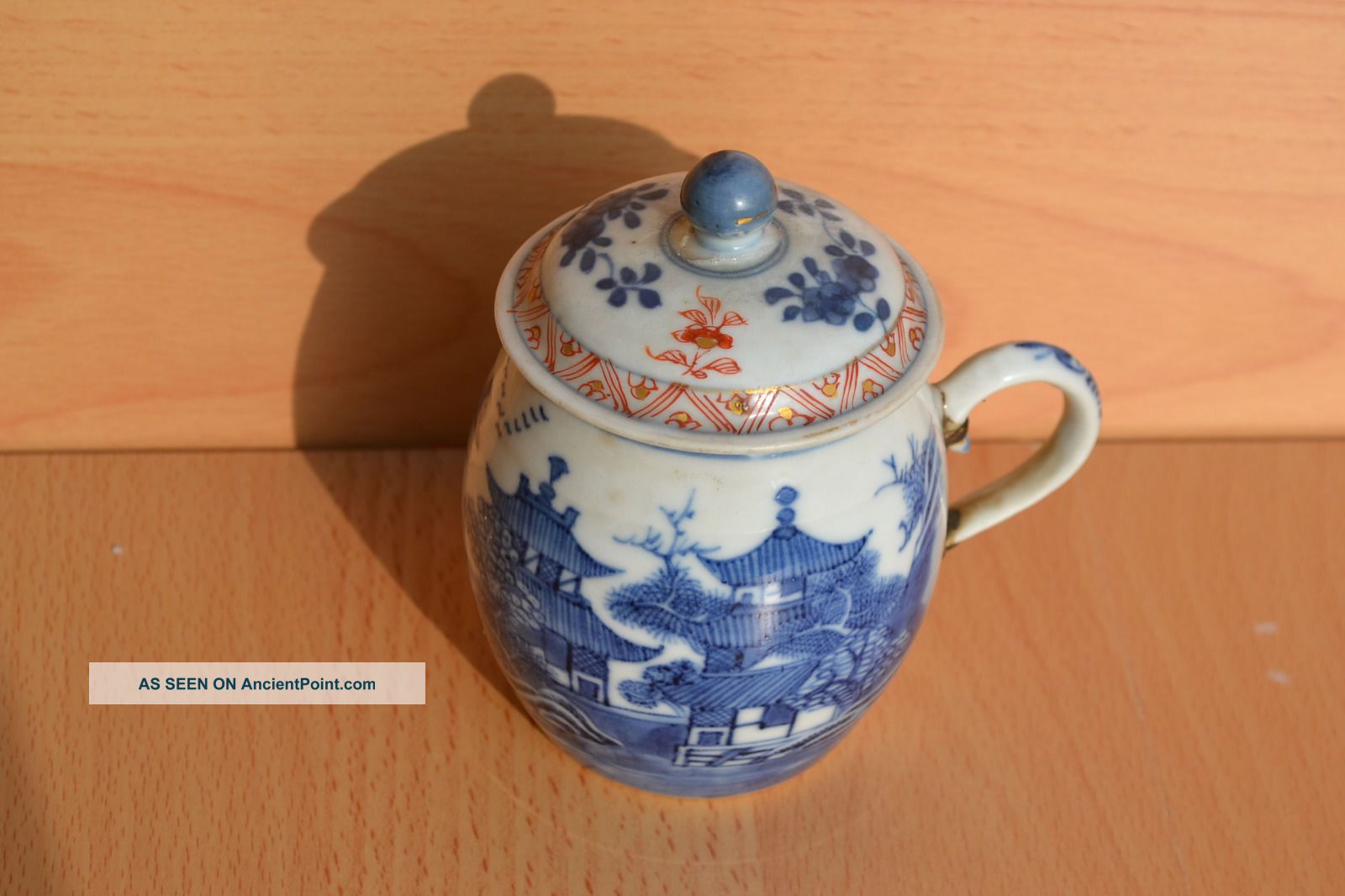 Lovely 18c.  Qianlong Or Yongzheng Imari Jar,  Lid Qing Antique China Porcelain Vases photo