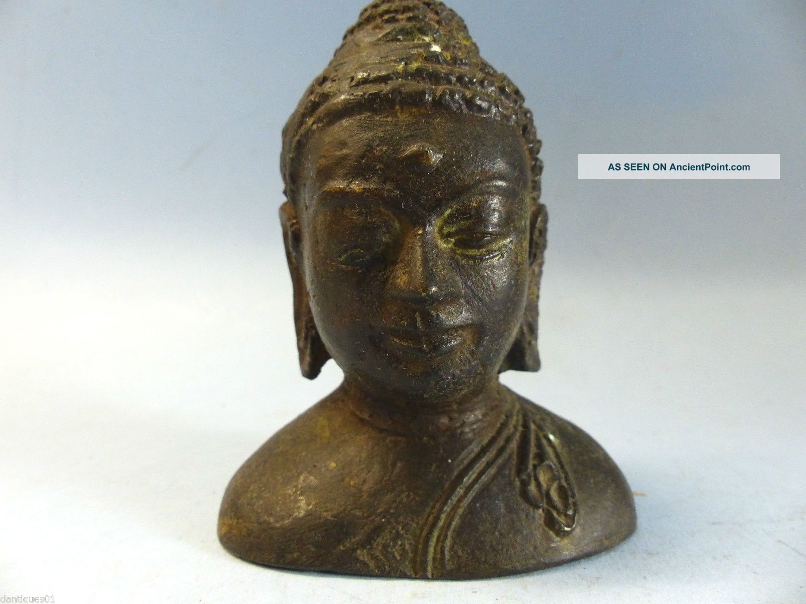 Interesting Early Looking Bronze Buddhas Head - Ancient Example - Very Rare L@@k Other photo