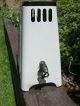 Vintage Old Antique 1940 ' S Porcelain White Small Gas Space Heater Stoves photo 6