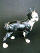 Rare Antique Boston Terrier Puppy Dog Solid Figure Cast Iron Hubley Doorstop Metalware photo 3