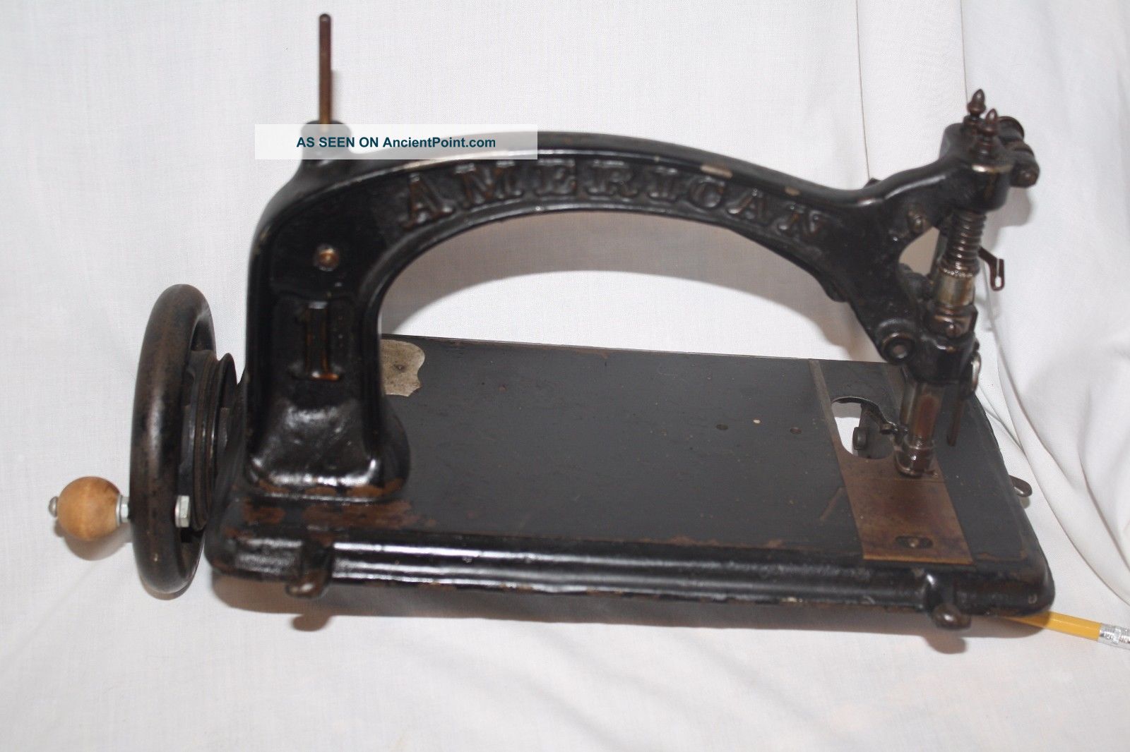 Antique No.  1 American Buttonhole & Overseaming Treadle Sewing Machine Sewing Machines photo