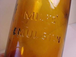 Antique Brown - Amber Milks Emulsion Apothecary Bottle photo
