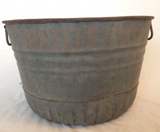 Rare 1800 ' S Mistele Coal Miners Railroad W - 10 Nyc Penna Galvanized Steel Bucket photo