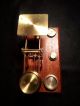 Antique/vintage Brass Guaranteed Accurate Desk Top Postal Scale Made In England Scales photo 9