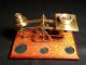 Antique/vintage Brass Guaranteed Accurate Desk Top Postal Scale Made In England Scales photo 4