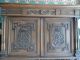 19th Century 3 Section Large Carved French Walnut Cabinet,  Sideboard 1800-1899 photo 4