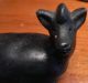 Black Pottery Antelope/ Deer Figure Native American photo 3