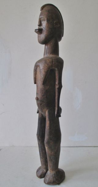 Vintage Tribal Figure African Carved Wood Statue 23 1/2 