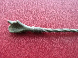 Ancient Roman Bronz Hair Pin.  Circa 1 - 3 Cad photo