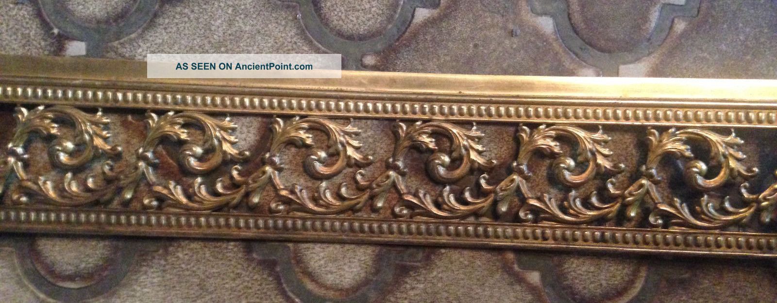 Large Length Of Pressed Metal Gilded Ornate Brass Furniture Trim / Skirting Other photo